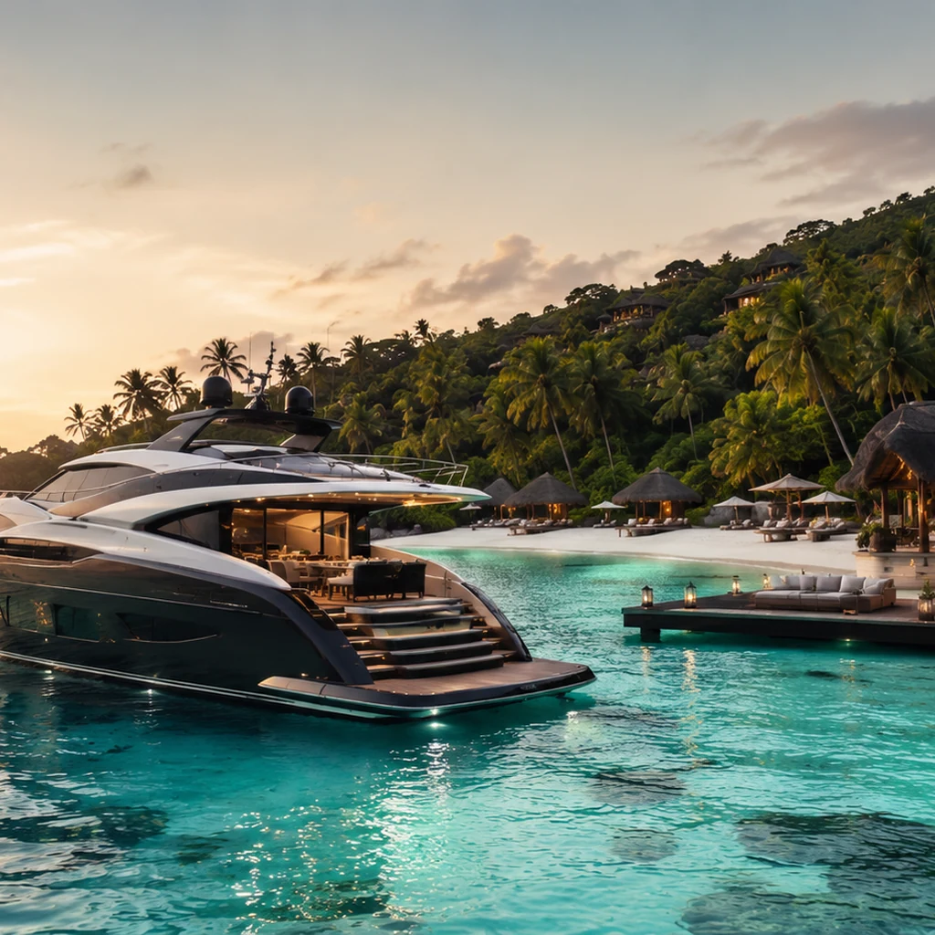 Private journey design with pearl and compass motif